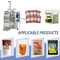 Machine d'emballage rotative à alimentation par comptage pour sachets préformés, pour produits à pièce unique : masques, quincaillerie, snacks, viande séchée, cuisses de poulet, cou de canard, maïs