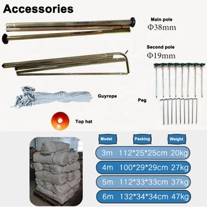 Di lusso <span class=keywords><strong>glamping</strong></span> 3m 4m 5m 6m tela di cotone tenda di bell per il campeggio esterno - Product Image 6