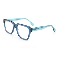 Gafas de lectura de lujo para hombre con montura óptica cuadrada de aro completo, diseño de diamante, marca FSRG, lo último en moda 2026