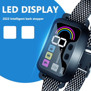 Collier <span class=keywords><strong>anti</strong></span>-<span class=keywords><strong>aboiement</strong></span> intelligent IP67 sans choc avec écran LED, charge rapide, puce ultra-sensible, réaction 0,01s - Product Image 4