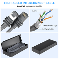 Kabel Pengganti Starlink Gen 3 46M/150ft, Kabel Ekstensi Ethernet RJ45 Tahan Air untuk Starlink Standard V3, Tahan Cuaca