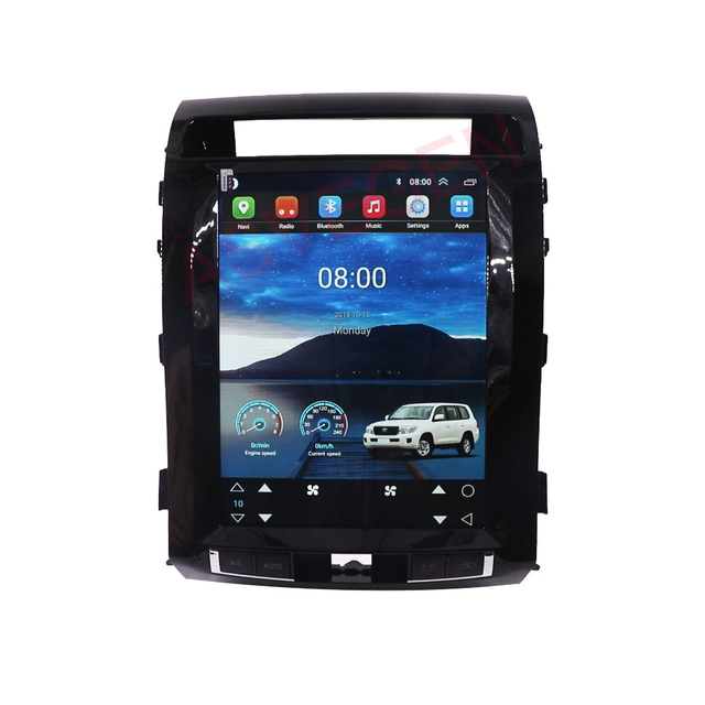 12.1inch  Radio Car Android Device Auto GPS Navigation Audio Video Player Head Unit for Toyota Land Cruiser LC200 2008-2015