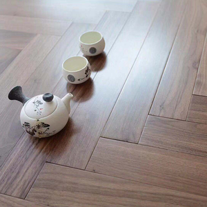 Plancher en bois d'ingénierie en noyer <span class=keywords><strong>noir</strong></span> américain de 10 à 20 mm d'épaisseur, décoration intérieure, planchers stratifiés - Product Image 3
