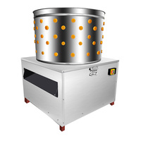 Machine à éplucher les cailles Leader LZQP-65 220V, corps en acier inoxydable, capacité 1-15kg, 2000-5000W, arrêt automatique, élimination des plumes