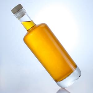 Venta Al Por Mayor, Botella De Vidrio Para Licor Transparente Redonda, Tequila, Brandy, Ron, 500ml, 700ml, 750ml - Product Image 6