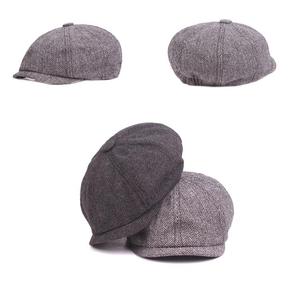 Casquettes plates personnalisées MIO en gros, chapeaux de newsboy, 100% coton, chapeau Gatsby, béret Ivy pour l'hiver, l'automne et le printemps, hommes et femmes - Product Image 4