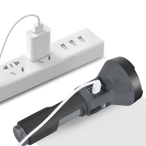 Ak-C90 Rechargeable <b>Flashlight</b> 100Mh LED Camping Light With Display High Power Battery Operated <b>Torch</b> - Product Image 1