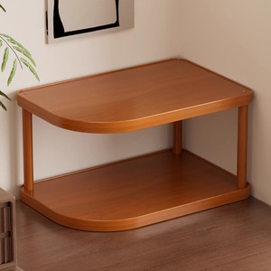 Desktop corner shelf for storing cups, <b>teacups</b>, coffee cups, water cups, and tea sets. Small tabletop cup holder. - Product Image 1