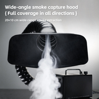 QianLi AF100 Purificador de Aire y Absorbedor de Humo Todo en Uno - Extractor de Humos para Soldadura con Resina y Fundente, con Cuello de Cisne Ajustable