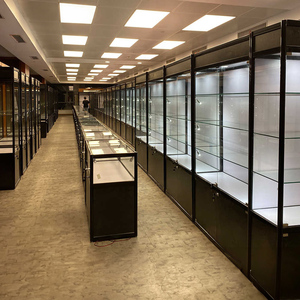 Vitrine d'exposition <span class=keywords><strong>en</strong></span> verre à vision complète personnalisée pour la vente au détail, vitrine d'exposition de perruques avec éclairage LED, vitrine d'exposition bon marché pour les magasins de tabac - Product Image 1