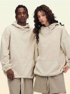 H5571 เสื้อฮู้ดดีไซน์ใหม่ ขายส่ง ผลิตตามสั่ง ผ้าคอตตอนผสม 450 กรัม คอสูง เสื้อฮู้ดเปล่าสำหรับผู้ชายและผู้หญิง - Product Image 2