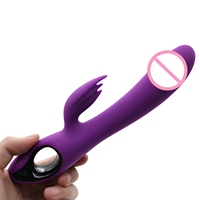 Vibrateur en silicone en forme de lapin, étanche IPX7, 10 modes de vibration, recharge USB, jouets sexuels pour adultes, sensation de toucher réel, stimulation du point G et du clitoris