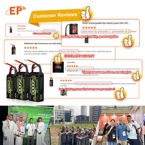 EP Lipo Drone Pil Paketi 3S 11.1V 40000mAh 40ah 11.1V 35.5*90*205mm 1450g 444Wh Toptan Özel Polimer Li-ion - Product Image 3