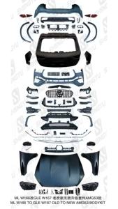 Kit de conversion automatique pour <span class=keywords><strong>Mercedes</strong></span> Benz ML W166 12-19 Mise à niveau vers GLE53 A-<span class=keywords><strong>MG</strong></span> avec phares, feux arrière, capot, ailes - Product Image 2
