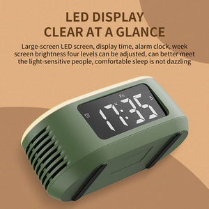 Altavoz Inalámbrico Portátil con Bluetooth y Reloj Despertador, Máquina con Sonidos Relajantes de la Naturaleza, Pantalla LED, Gestión de <span class=keywords><strong>Audio</strong></span> y Tiempo Todo en Uno - Product Image 5