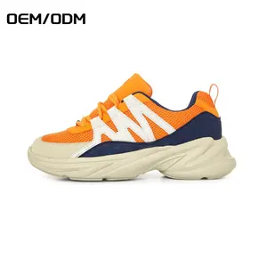 Jian Er Fashion Retro Style Chaussures De Sport Trendy Chunky Shoes Sneakers 2021 For Men Women