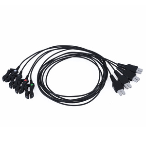 Ensemble de fils de plomb CT ECG de haute qualité fil de plomb individuel sans ombre en fibre de carbone <span class=keywords><strong>GE</strong></span> avec capteurs monobloc pour ensemble transparent IRM - Product Image 1