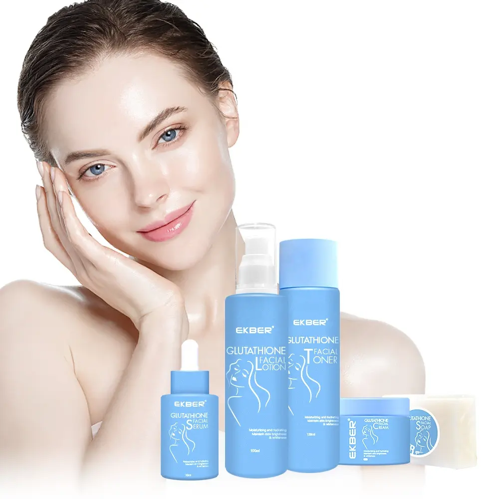 Low Moq Care Face Set Private Label Glutationa Serum Skin Whitening Glutationa Skin Care Set Whitening Serum