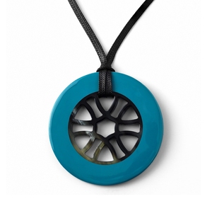 Buffalo Horn Bohemian Pendant Unique Statement <b>Necklace</b> Piece for Boho Chic Enthusiasts Artisanal Tribal Charm - Product Image 1