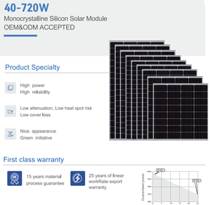 Custom Wattage 40-720W Bifacial Double Glass N-Type Monocrystalline <b>Solar</b> Photovoltaic Anti PID Low <b>Light</b> Performance Monocrysta - Product Image 2