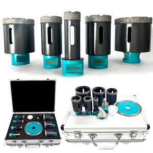 Set Mata Bor Inti Berlian Vacuum Brazed untuk Keramik, Marmer, Batu Bata, Beton - Product Image 1