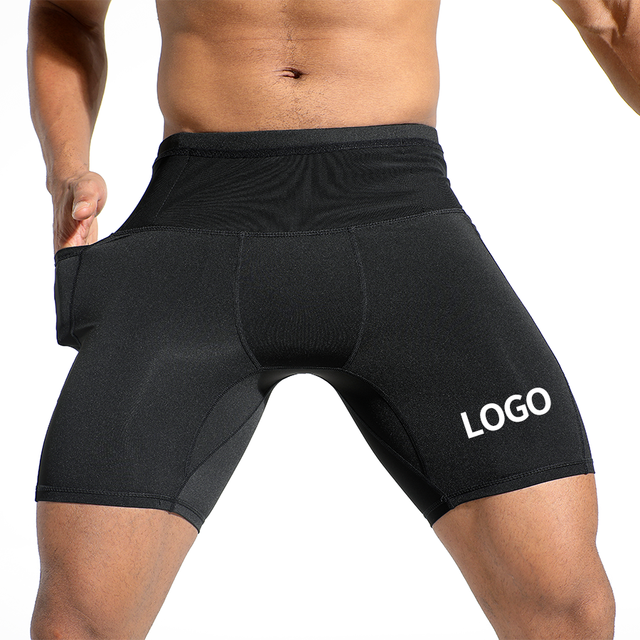 Men's Lightweight Active Running Gym Cycling Training Compression Shorts Custom Logo 4 Way Stretch Legging for Summer Sports
