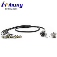 J599 MT MPO D38999 12 noyaux 24 noyaux 48 noyaux 96 noyaux Connecteur RRU BBU CPRI Câble à fibre optique