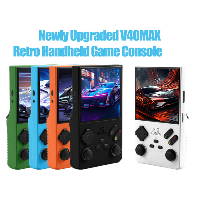 V40 MAX Handheld Game Console 20,000+ Games Original Console  Portable Handheld Game Players with 4000mAh Battery
