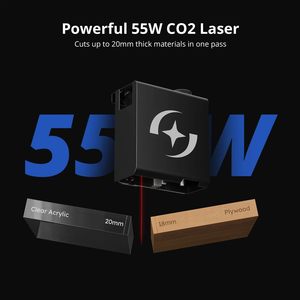 Atomstack K60 55W Laser Engraver CO2 Bão 10.6 Micron Bước Sóng Cutter Cho Gương Trong Suốt Acrylic Thủy Tinh Gốm - Product Image 3