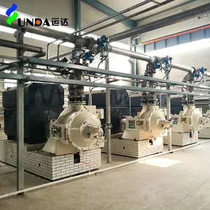 Yunda 2023 Factory Manufacture Virgin Wood Pulp Bagasse Hemp Pulp Paper Machine Double Disc Refiner For Sale