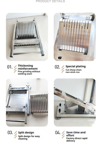 304 Roestvrijstalen Handmatige Zeewier <span class=keywords><strong>Sushi</strong></span> Rolsnijmachine/Draagbare <span class=keywords><strong>Sushi</strong></span> Rolsnijmachine - Product Image 6
