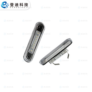Luz LED para matrícula de Dengdi Technology, 205 mm, carcasa transparente, luz blanca, Plug and Play, para Mercedes Benz Clase E, Clase C - Product Image 3