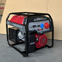 Générateur à essence 6,5 kW Honda GX390, démarrage électrique, réservoir de carburant de 30 L, triphasé, alimentation de secours industrielle