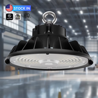 Lámpara Industrial UFO de Alta Potencia, 100W 120W 150W, de Aluminio, Regulable, IP65, para Almacenes, Disponible en EE. UU.