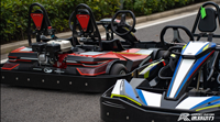 Kart à pédales tout-terrain à essence pour adultes, deux places, moteur GX160/GX200/GX270, 200cc, vitesse maximale 60 km/h, transmission par chaîne