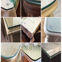 Plateau de table en verre trempé sur mesure, directement de l'usine, de toutes formes et épaisseurs, pour table à manger