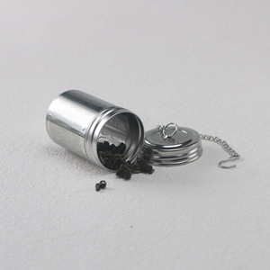 <span class=keywords><strong>Infuseur</strong></span> à thé portable en acier inoxydable 304 avec chaîne, <span class=keywords><strong>infuseur</strong></span> à thé pour tasse thermos avec crochet, boule à épices, panier de marinade, filtre à thé - Product Image 5