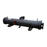 Evaporador tubular de acero inoxidable con carcasa y tubos, enfriador de agua, intercambiador de calor de tubos de titanio, enfriador de aire, evaporador inundado