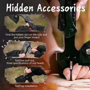 Vente chaude : Kit de survie multi-outils 16 en 1 pour le camping en plein air et la chasse, avec marteau, pinces et hache tactique de survie - Product Image 2