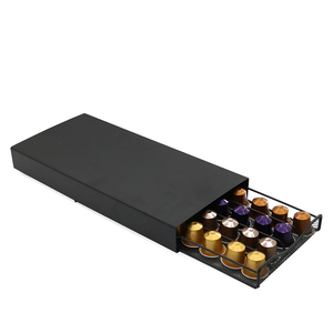Coffee Holder Pod 40 Capsule Capacity Coffee Organizer Holder Nespresso Coffee Pod Storage Drawer Holder