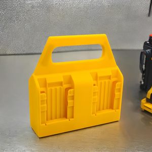 Soporte portátil para batería DeWalt de 14,4-18 V, para uso doméstico, color amarillo - Product Image 1