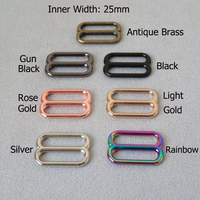 Boucle triangulaire multicolore en alliage de zinc, ajusteur de sangle métallique, accessoires de quincaillerie pour vêtements et sacs