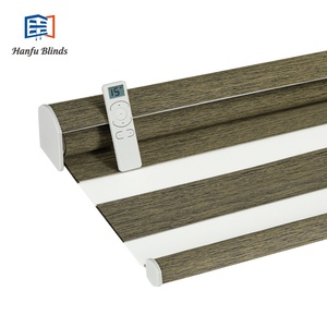 Persiana Enrollable Motorizada con Cubierta Curva, Precio Accesible, Persianas <span class=keywords><strong>Enrollables</strong></span> Zebra para Ventanas de Oficina, Persianas Zebra de Doble Capa - Product Image 5