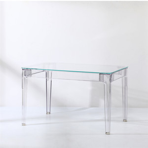 Hiện đại sang trọng nhà máy nhà sản xuất hình chữ nhật Tempered Glass <span class=keywords><strong>Acrylic</strong></span> tiệc tổ chức sự kiện bảng cho đám cưới và Đảng - Product Image 2