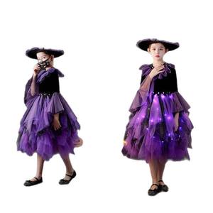 ชุดคอสเพลย์เด็กฮาโลวีนทีวีและภาพยนตร์ชุดแม่มดแวมไพร์สยองขวัญ & ชุดเด็กผู้หญิงปีศาจน้อยสำหรับการแสดงอนุบาล - Product Image 5