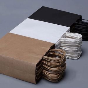 Bolsa de Papel Reciclado Marrón con Logotipo Personalizado Impreso, para Comida para Llevar, Panadería, Galletas, Compras, Bolsa de Papel Kraft, Novedad 2026 - Product Image 1