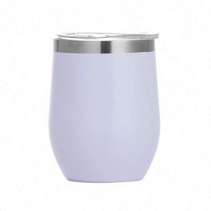 Vaisselle personnalisée 12 oz. Gobelet à vin avec couvercle transparent, tasses à café en acier inoxydable pour cadeaux promotionnels - Product Image 6