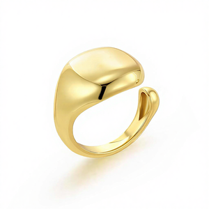 ALEXCRAFT Anillo ajustable en tono plateado <span class=keywords><strong>92</strong></span> para mujeres y hombres, talla pequeña, China - Product Image 1