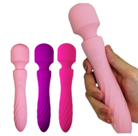 10-Frequenz Dual-Kopf Tragbarer G-Punkt Klitoris-Vibrator Dildo für Frauen USB-Aufladbar IPX5 Wasserdicht Masturbations-AV-Massagegerät