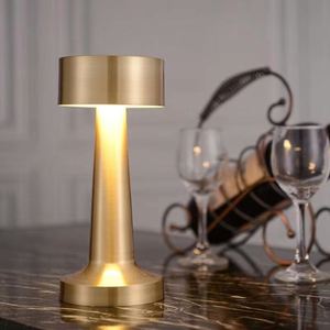 LED <b>Table</b> <b>Lamp</b> 3 Color Modern Design Touch & Remote Control Battery Powered Dimmable Decorative Night Light for Bedroom - Product Image 1